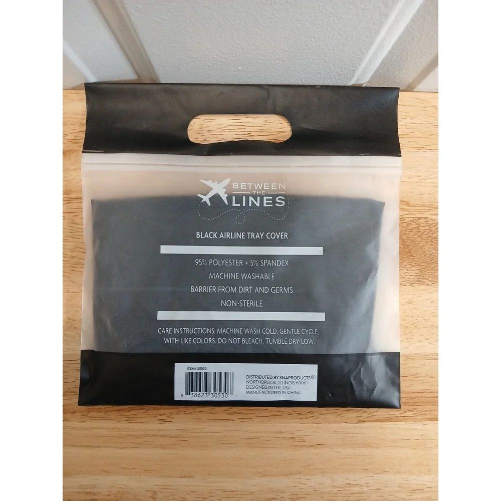 Between the Lines Airplane Tray Covers Reusable & Washable Set of 3